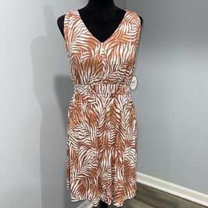 Soma Weekend Goddess Bra Dress Epic Palm cedar wood size Medium NEW